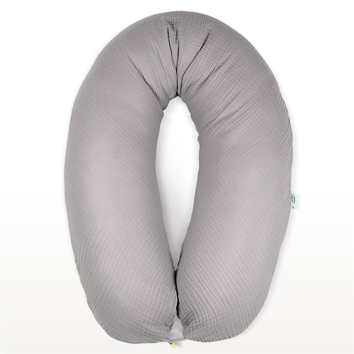 Stillkissen XXL Seitenschläferkissen Schwangerschaftskissen Musselin Bezug BIO - Bild 24 von 79