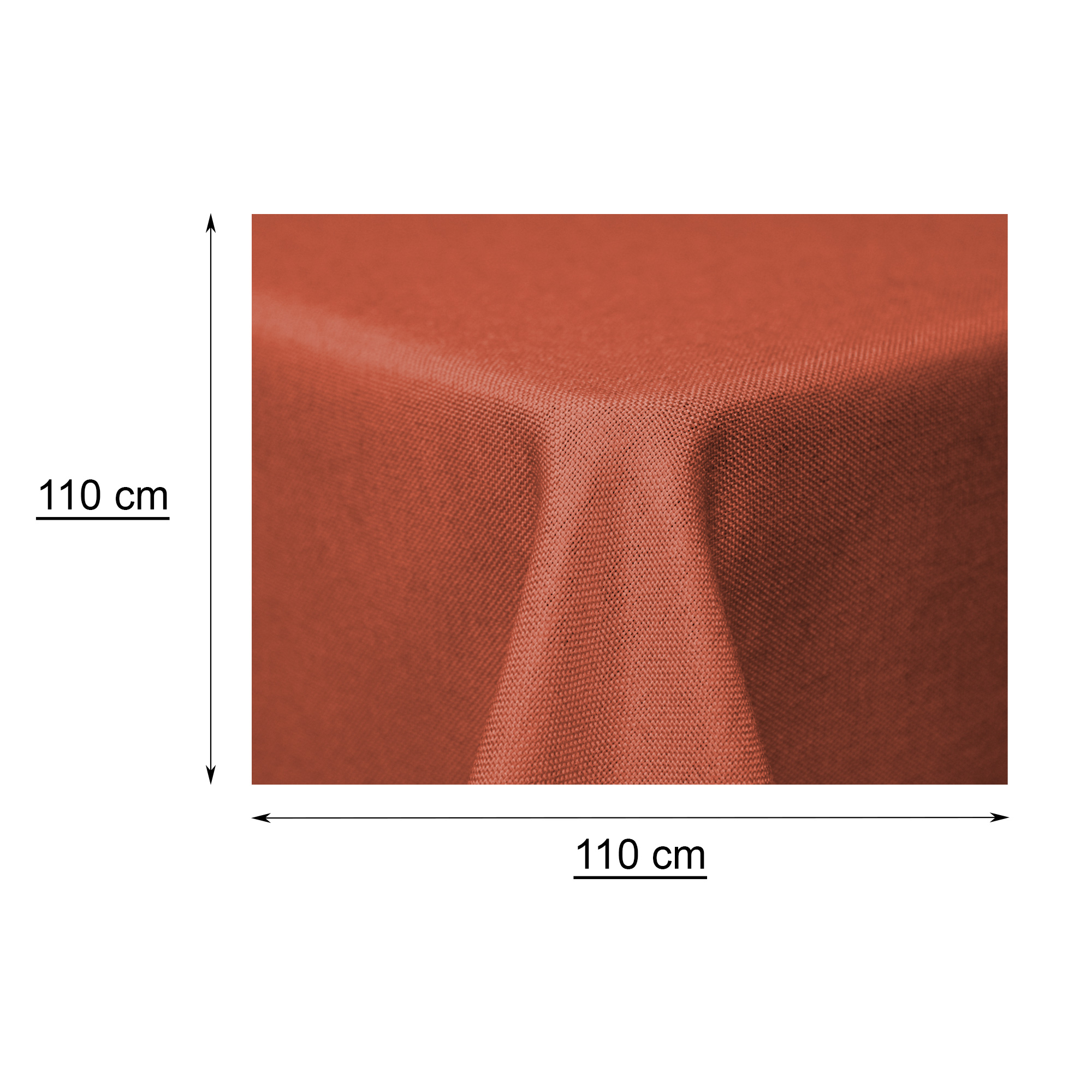 Tischdecke Leinenoptik 110x110 cm eckig beschichtet Lotuseffekt Mitteldecke - Bild 121 von 149