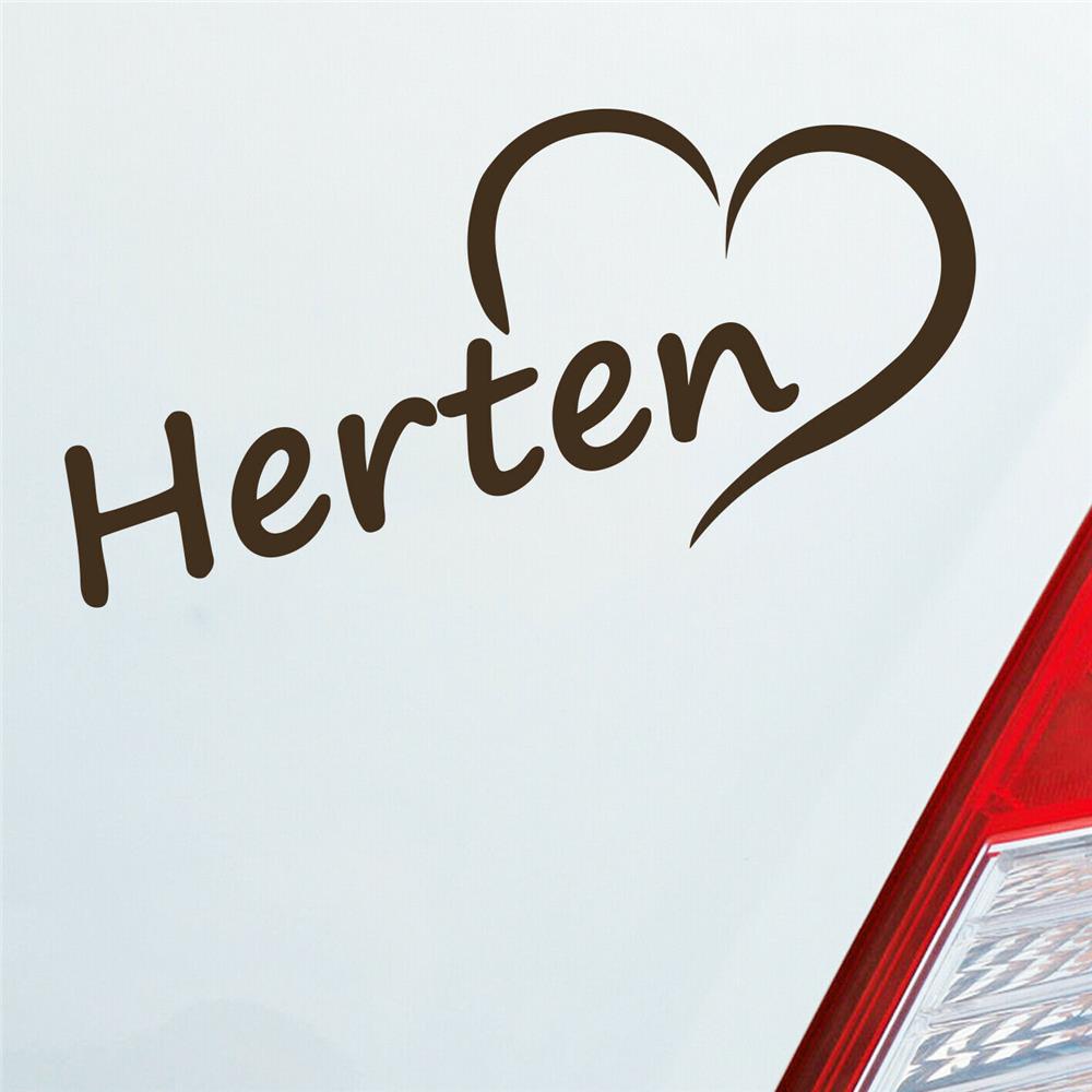 Auto Aufkleber Herten Herz Stadt City Liebe Love Heimat 17x8 cm Sticker Hecksche - Bild 19 von 24