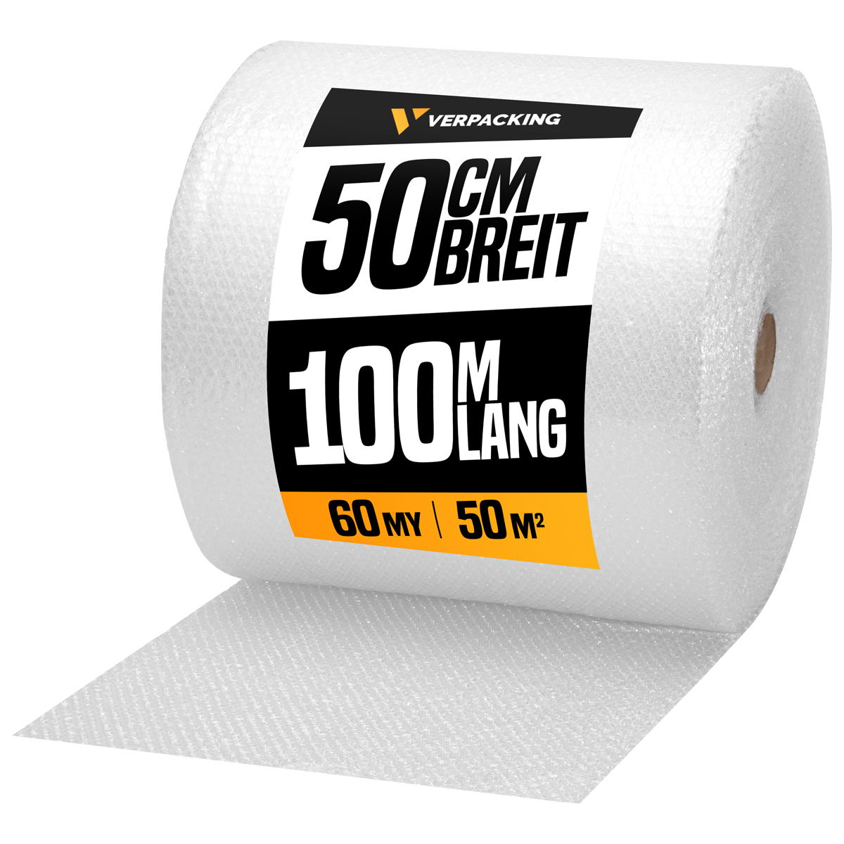 Luftpolsterfolie 100cm 50cm 30cm - 100m Luftpolster Rolle 50my 60my 75my Polster
