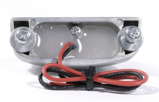 12V LED Kennzeichen Beleuchtung Silber Metall Motorrad