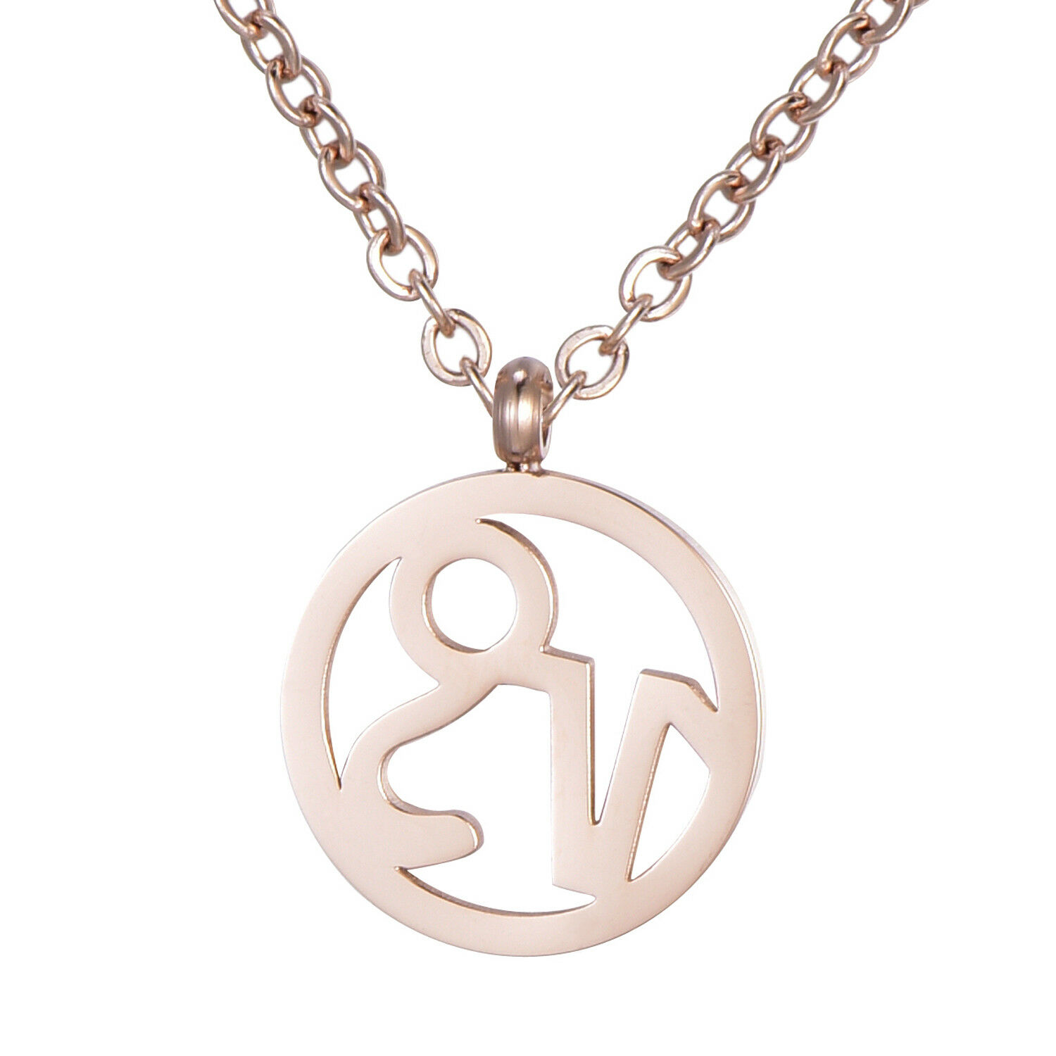 Sternzeichen Halskette Kette rosegold Edelstahl Sternzeichenhalskette Anhänger - Bild 24 von 25